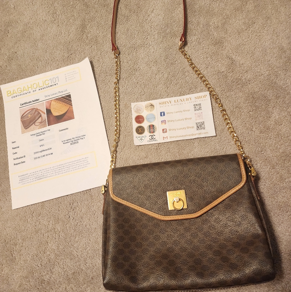 Celine Crossbody Bag With Certificate Of Authenticity